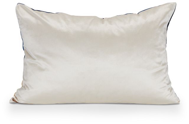 Lily Blue Lumbar Accent Pillow