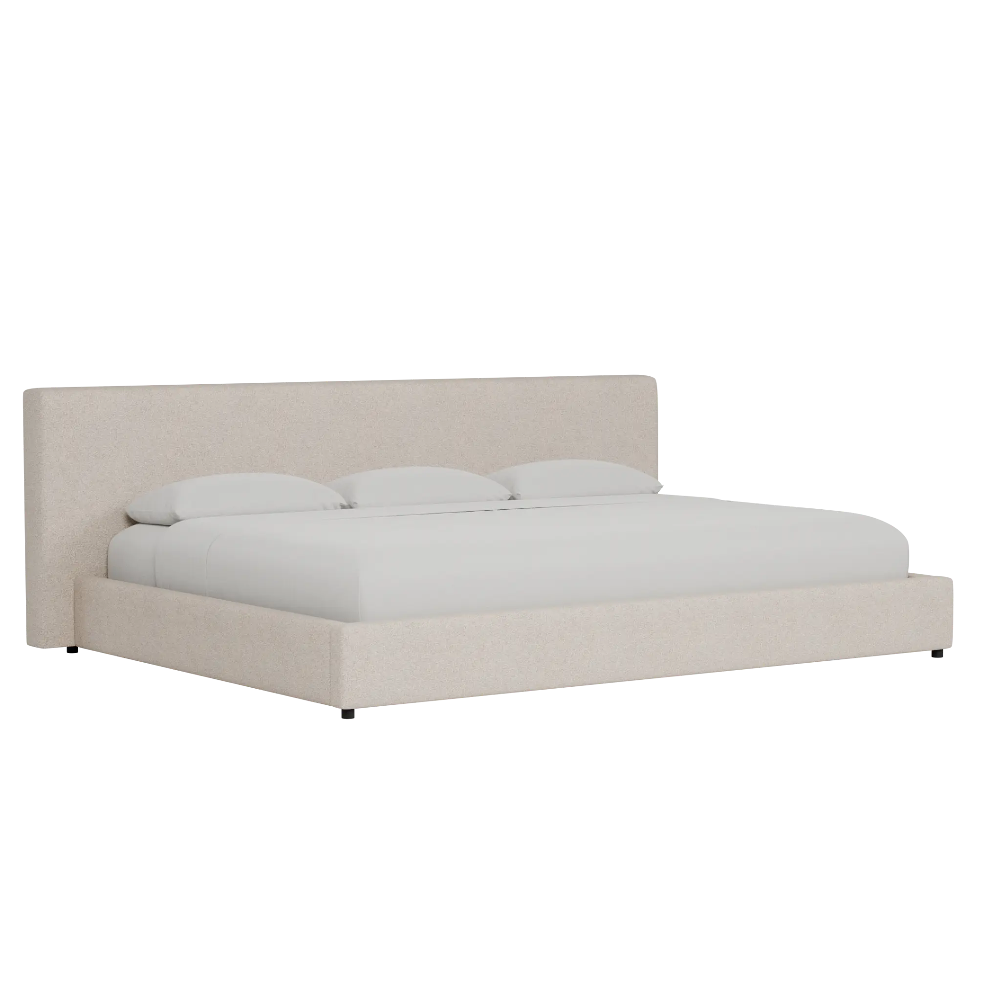 Grayton Sutton Beige 44" Upholstered Platform Bed Grayton Sutton Beige 44" Upholstered Platform Bed