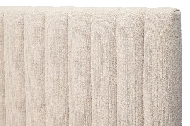 Nomad Light Beige Uph Platform Bed