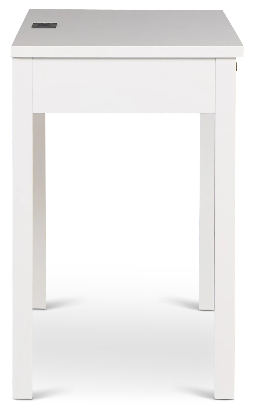 Charleston White 1-drawer Desk