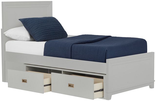 Ryder Gray Panel Storage Bed