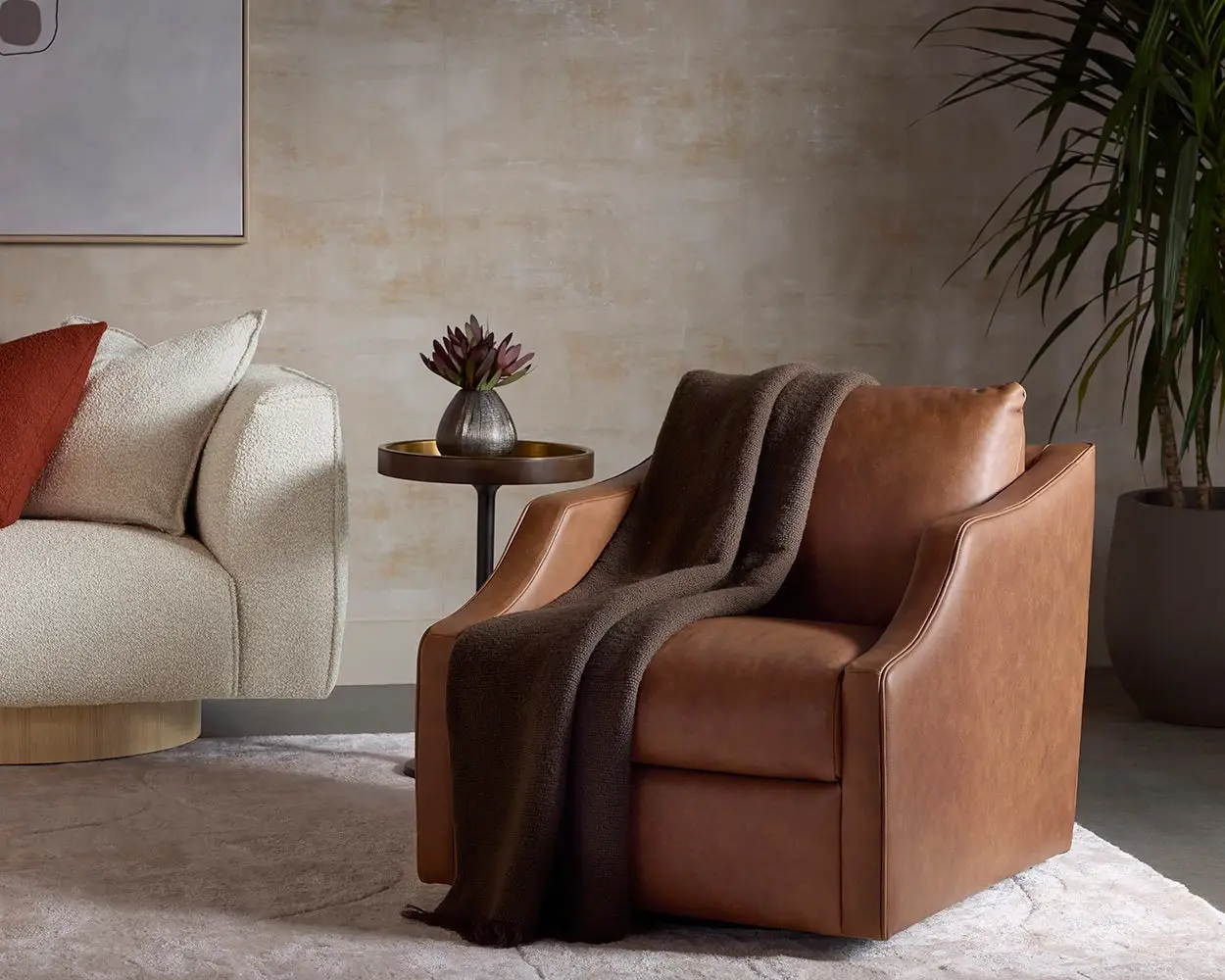 Tyana Brown Round End Table Tyana Brown Round End Table
