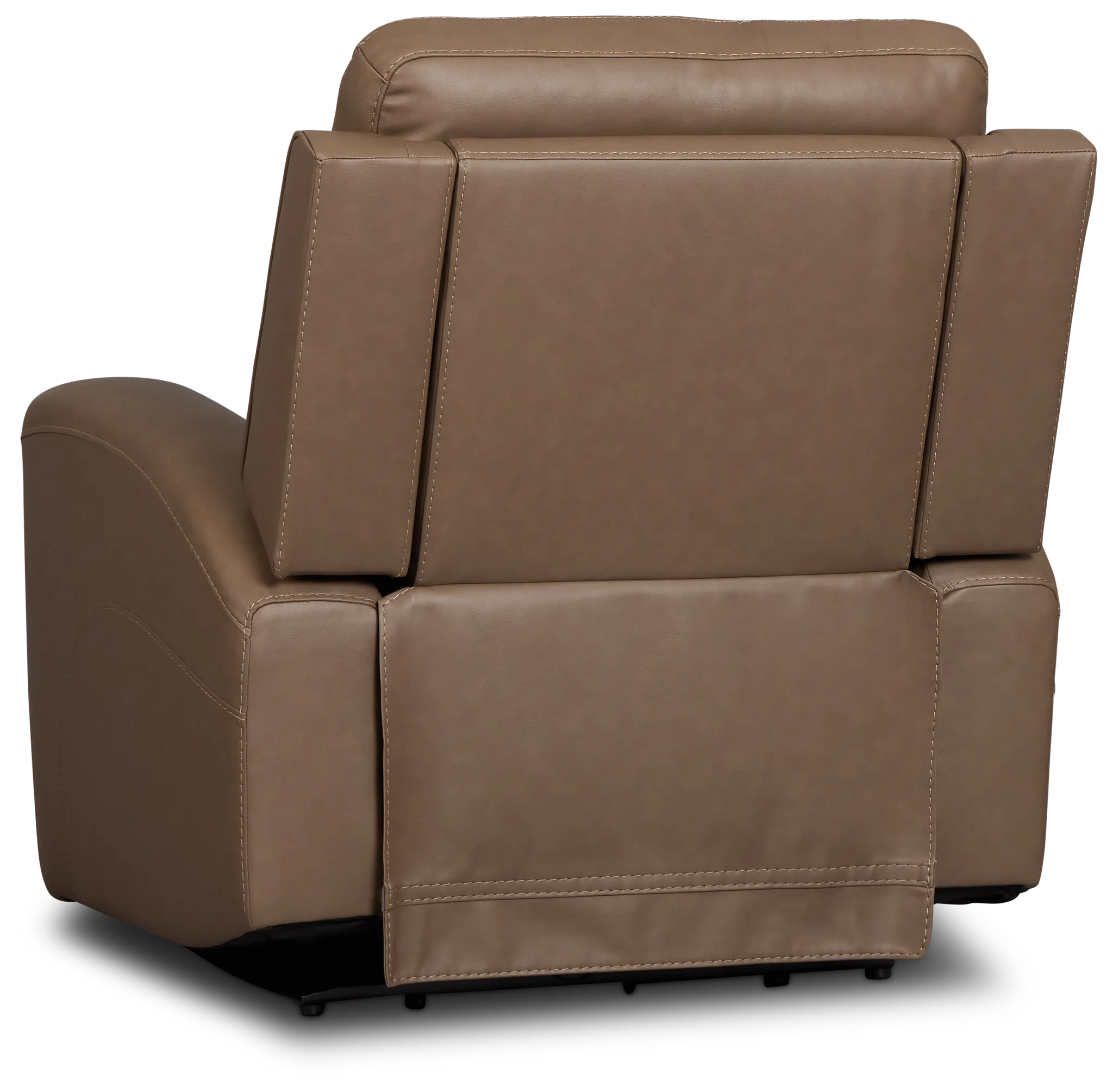 Belmont Dark Brown Lthr/vinyl Power Recliner