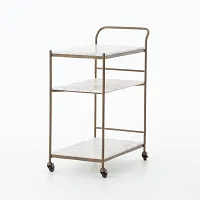 Feri Brass Rect Bar Cart Base