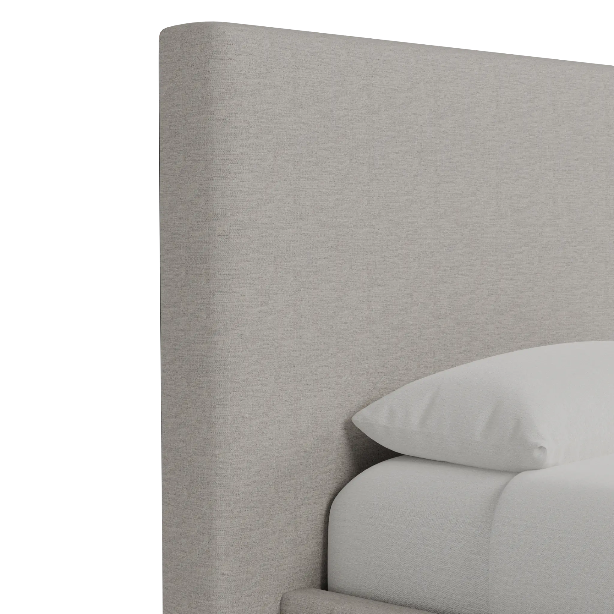 Grayton Maguire Pewter 54" Upholstered Platform Bed Grayton Maguire Pewter 54" Upholstered Platform Bed