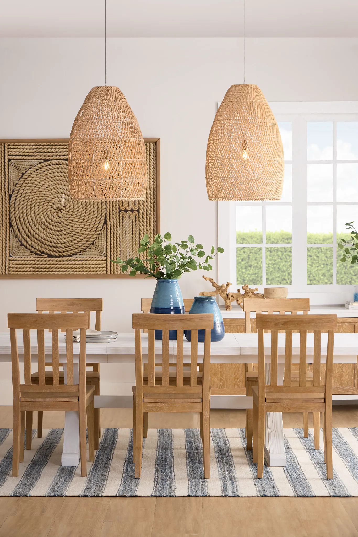 Rattan Large Pendant