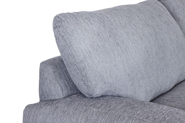 Alpha Light Gray Fabric Small Two-arm Sectional
