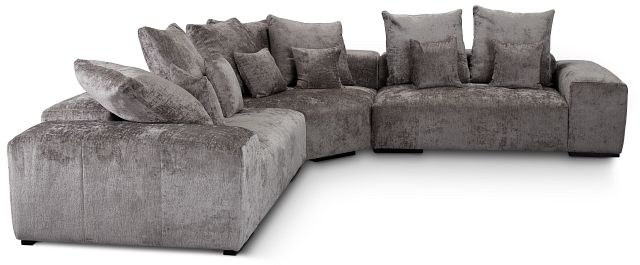 Skylar Gray Fabric Small Two-arm Sectional