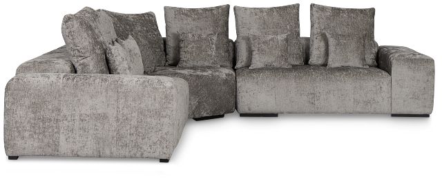 Skylar Gray Fabric Small Two-arm Sectional