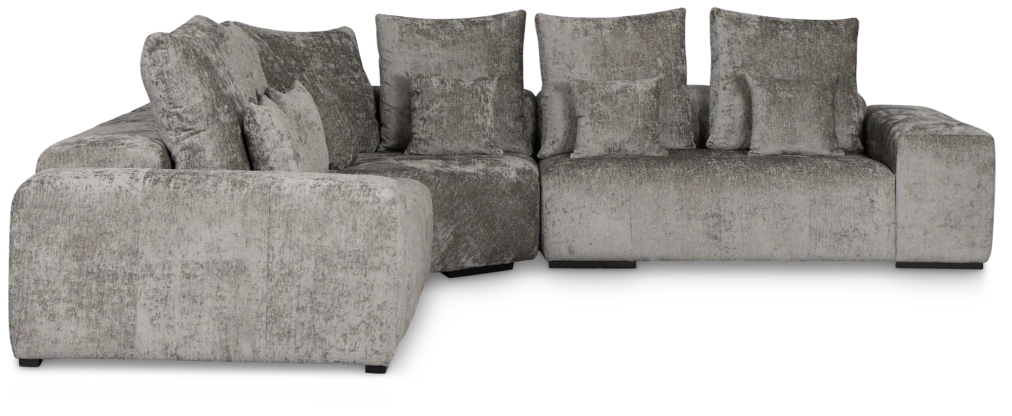 Skylar Gray Fabric Small Two-arm Sectional Skylar Gray Fabric Small Two-arm Sectional