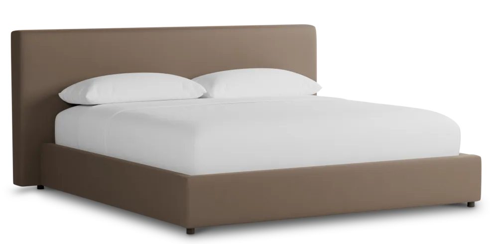 Grayton Joya Beige 44" Upholstered Platform Bed