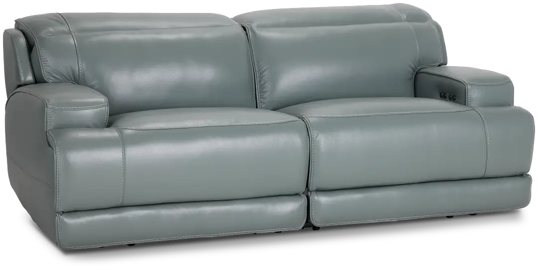 Reign Green Lthr/vinyl Power Reclining Sofa Reign Green Lthr/vinyl Power Reclining Sofa