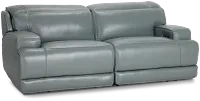 Reign Green Lthr/vinyl Power Reclining Sofa