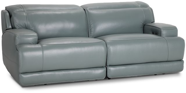 Reign Green Lthr/vinyl Power Reclining Sofa