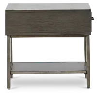 Fulton Dark Tone Wood Rectangular End Table