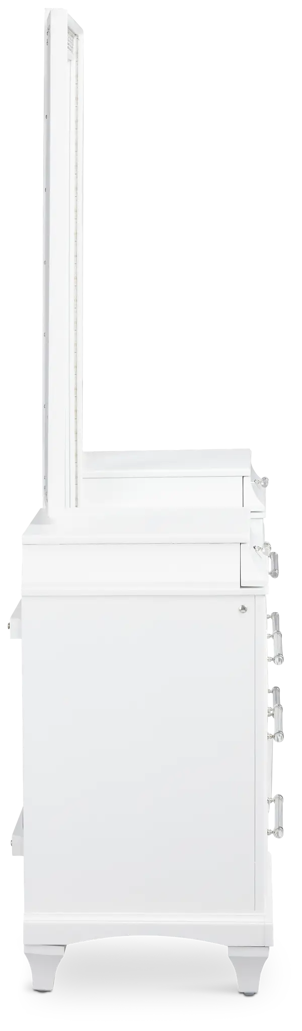 Milan White Vanity & Mirror Milan White Vanity & Mirror