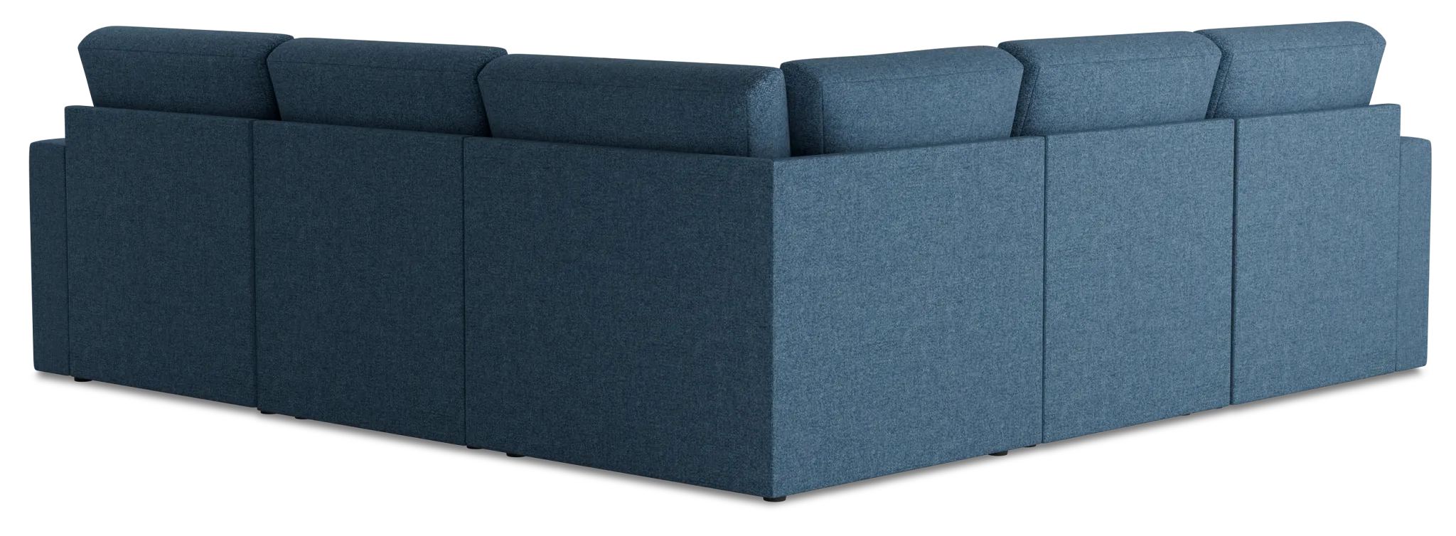 Citymod Blue Fabric Small Two-arm Sectional