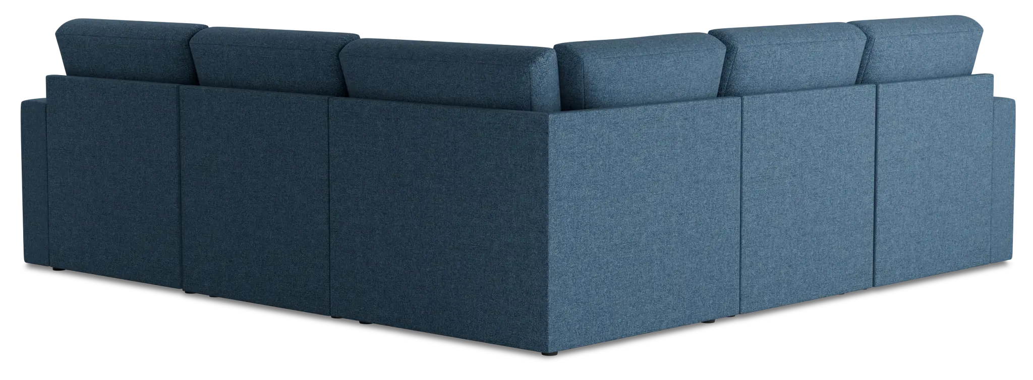 Citymod Blue Fabric Small Two-arm Sectional Citymod Blue Fabric Small Two-arm Sectional
