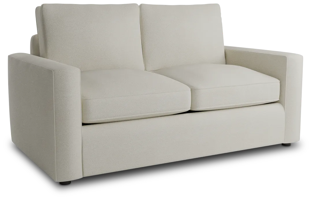 Siesta Elite Ivory Fabric Loveseat
