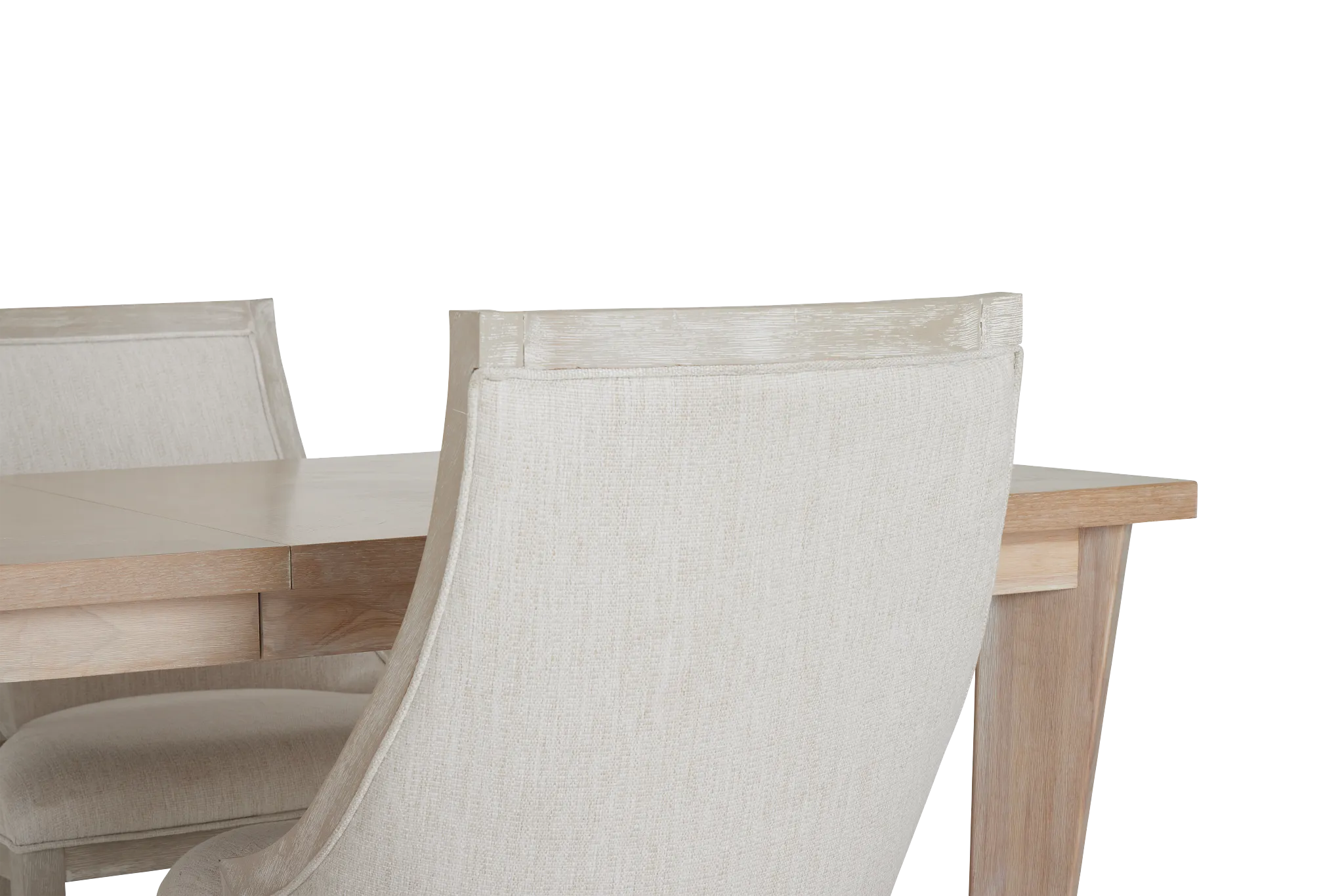 Boca Grande Light Tone Table & 4 Curved Chairs