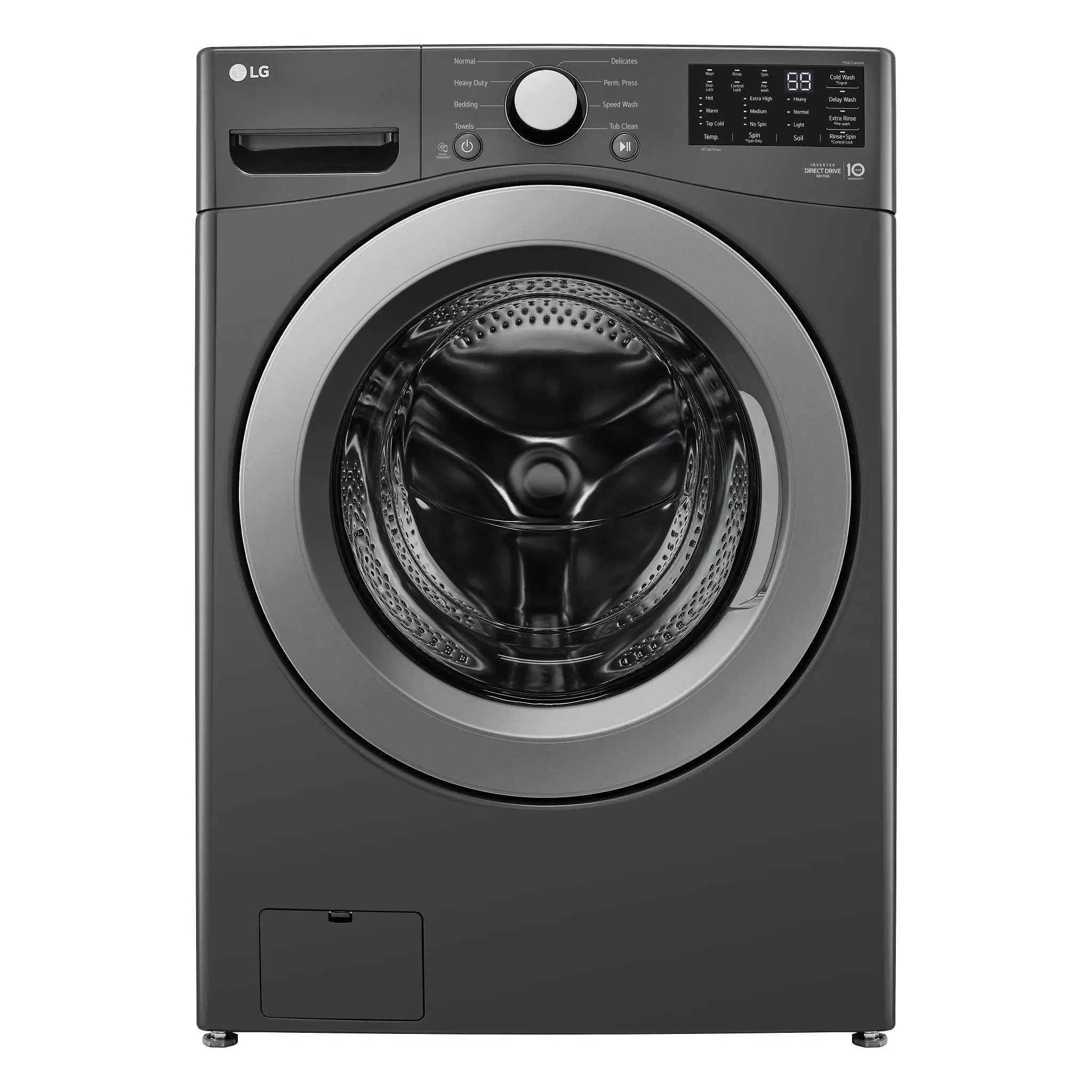 Lg 3470 Series Black Front Load Washer