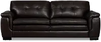 Braden Dark Brown Leather Sofa