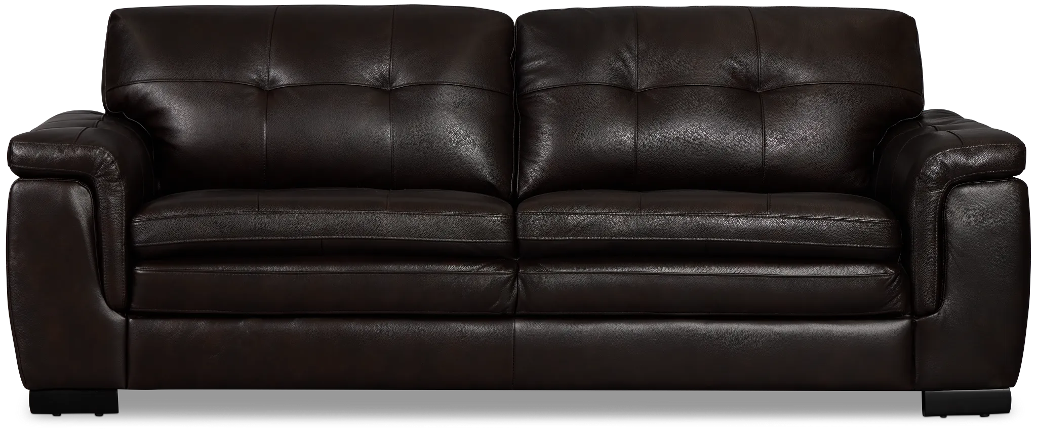 Braden Dark Brown Leather Sofa