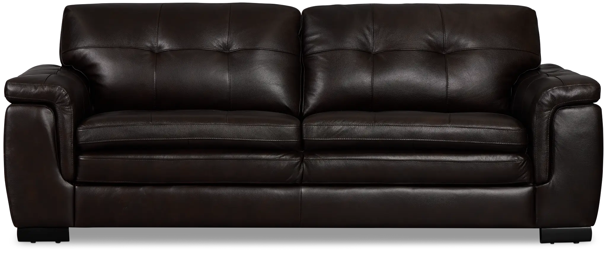 Braden Dark Brown Leather Sofa Braden Dark Brown Leather Sofa