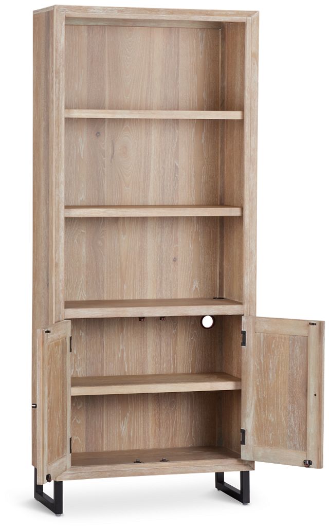 Burbank Light Tone Door Bookcase