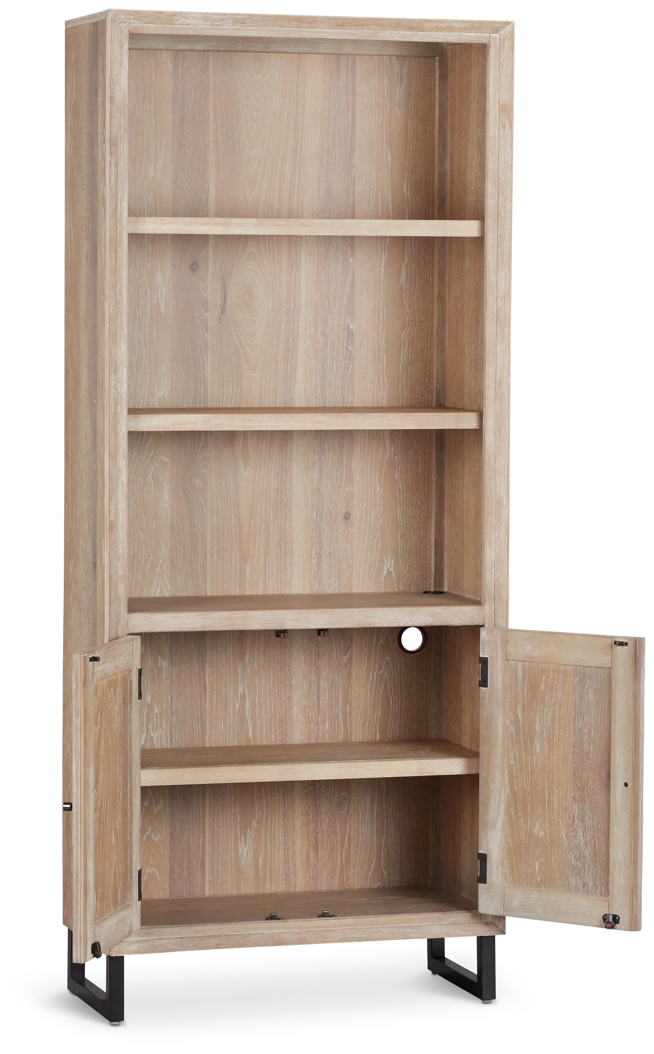Burbank Light Tone Door Bookcase