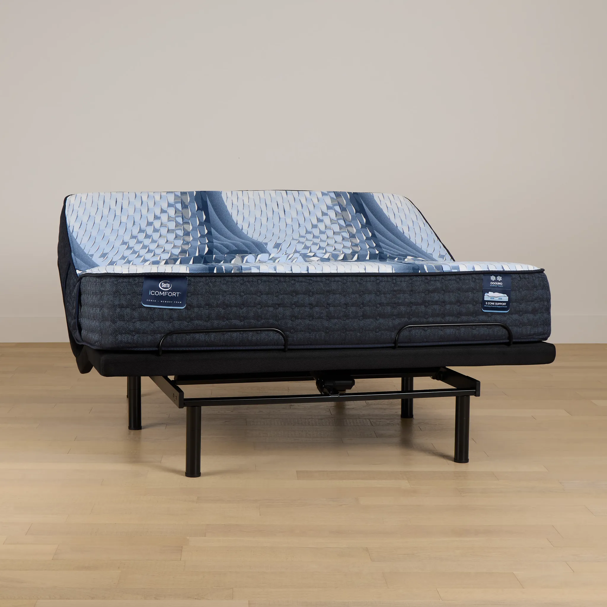 Serta Icomfort Aveda Plush Deluxe Adjustable Mattress Set