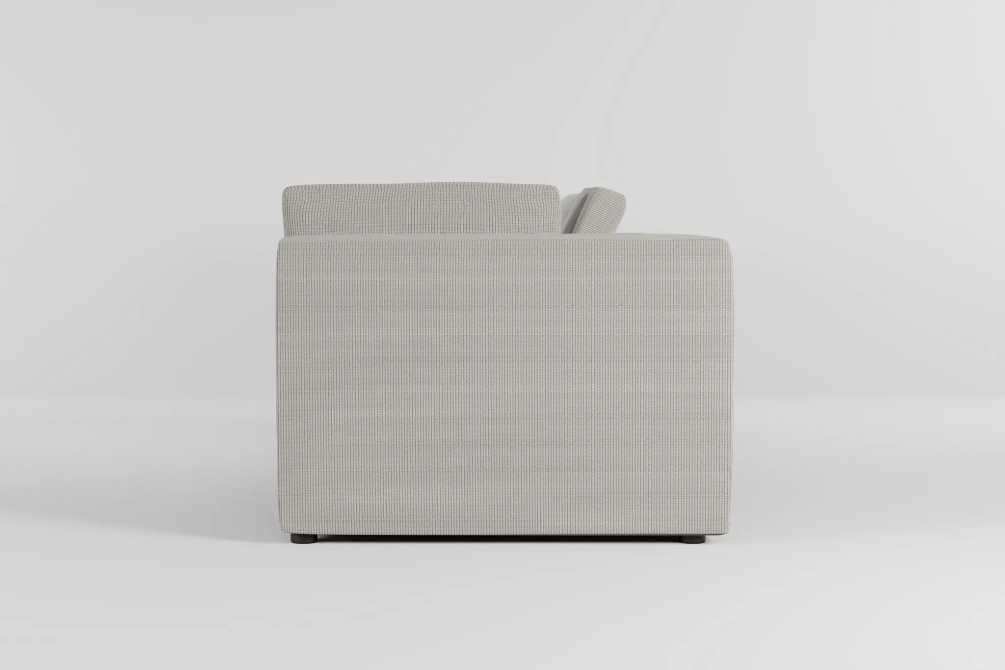 Destin Lucy Light Beige Fabric 3-piece Modular Sofa