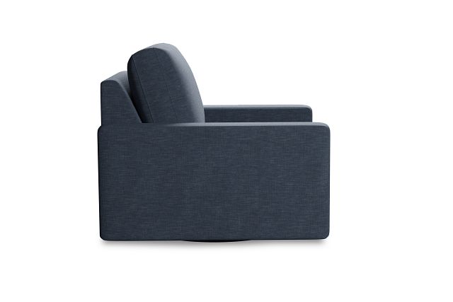 Edgewater Elevation Dark Blue Swivel Chair