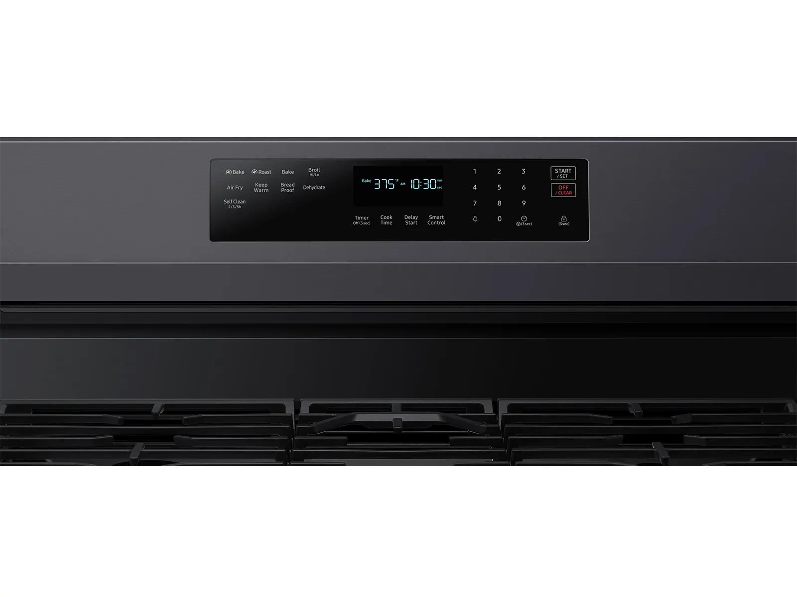 Samsung 6711 Series Black Gas Range