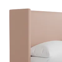 Captiva Joya Light Pink 48" Upholstered Shelter Bed