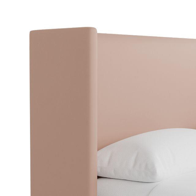 Captiva Joya Light Pink 48" Upholstered Shelter Bed