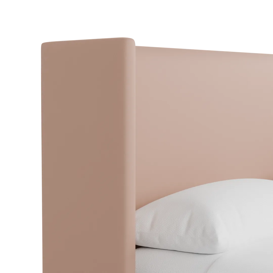 Captiva Joya Light Pink 48" Upholstered Shelter Bed