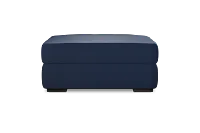 Edgewater Revenue Dark Blue Ottoman