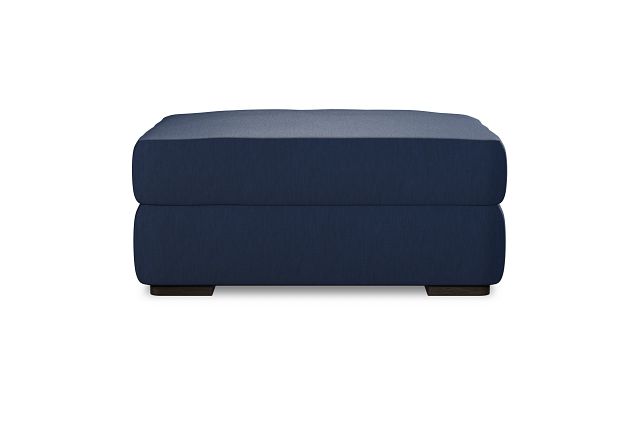 Edgewater Revenue Dark Blue Ottoman