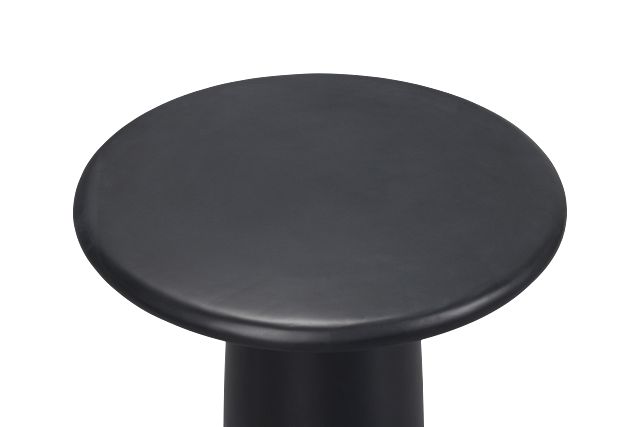 Malo Black Round End Table