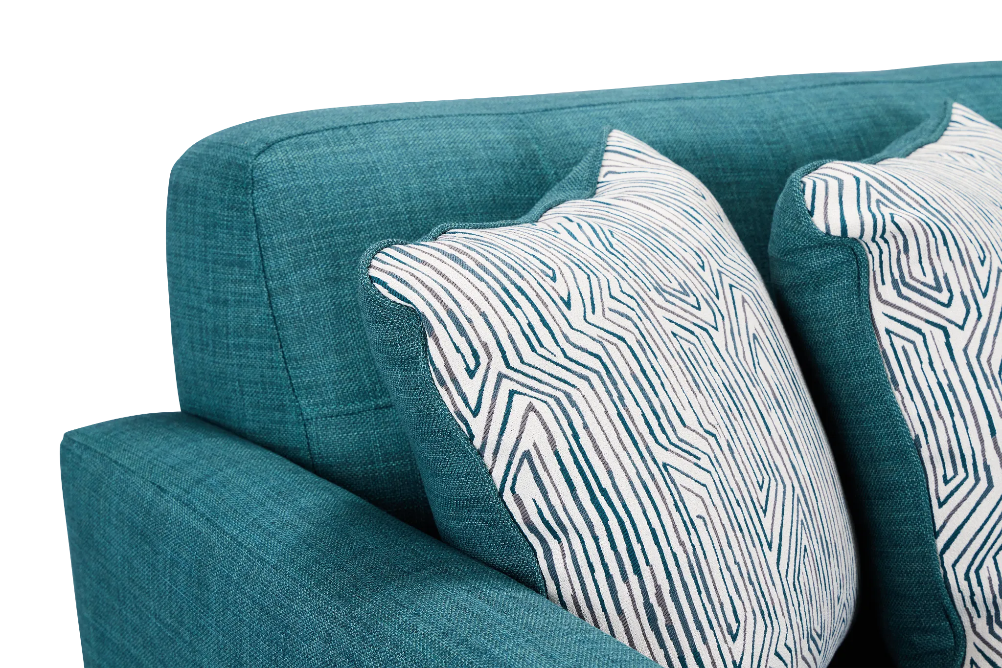Raya Dark Teal Fabric Loveseat