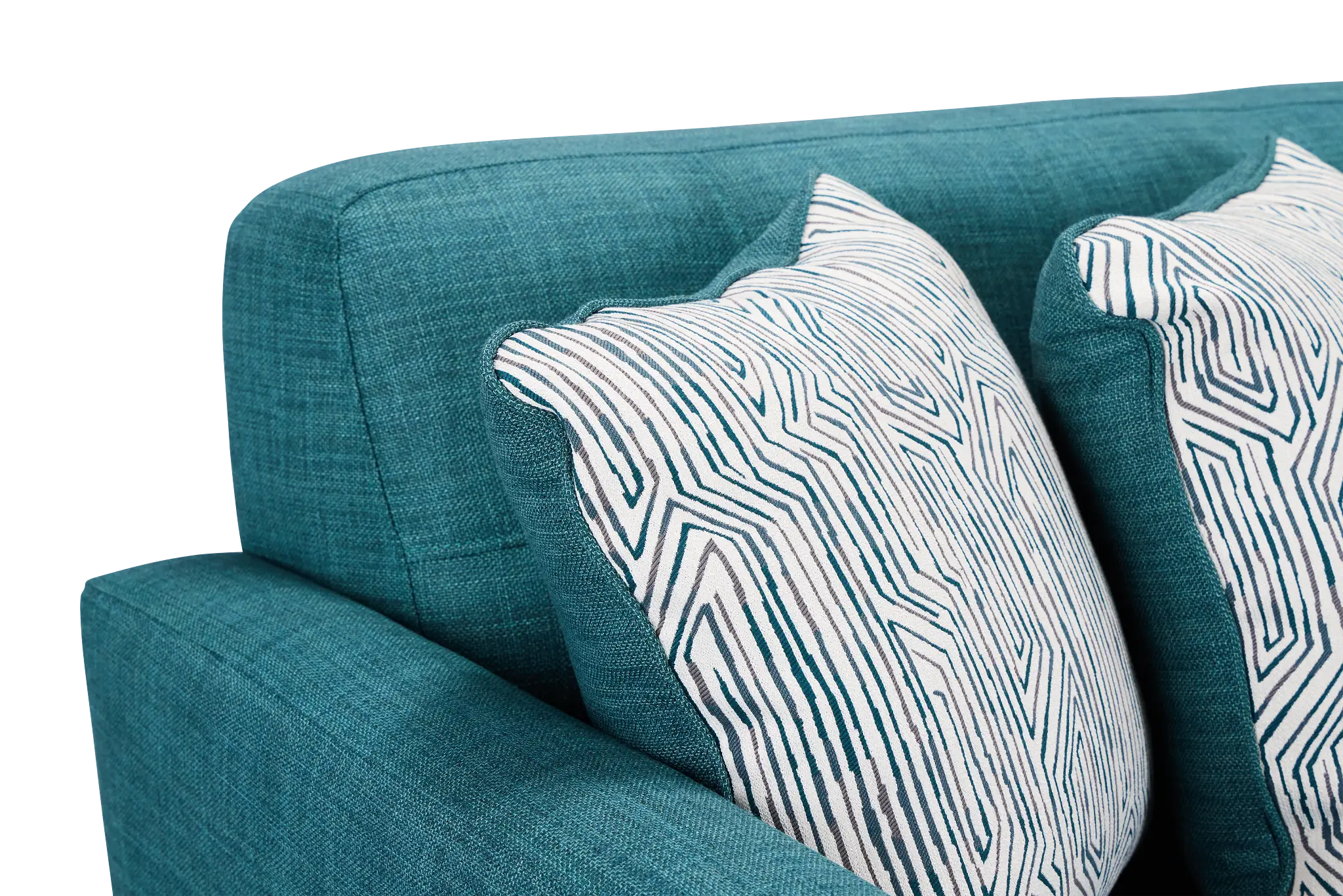 Raya Dark Teal Fabric Loveseat Raya Dark Teal Fabric Loveseat