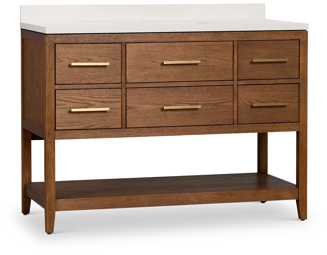 Alden Mid Tone 48" Single Bathroom Vanity Alden Mid Tone 48" Single Bathroom Vanity