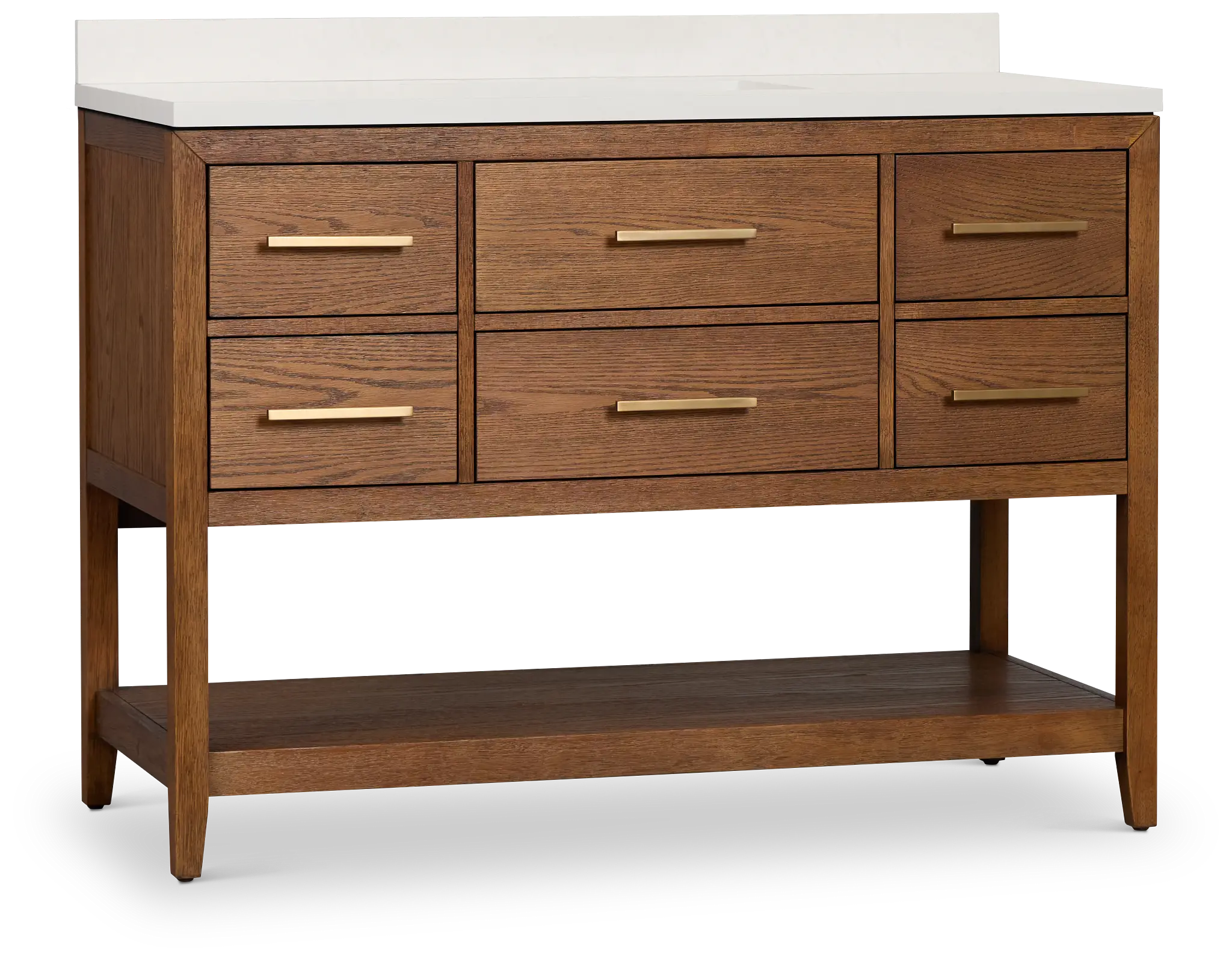 Alden Mid Tone 48" Single Bathroom Vanity Alden Mid Tone 48" Single Bathroom Vanity