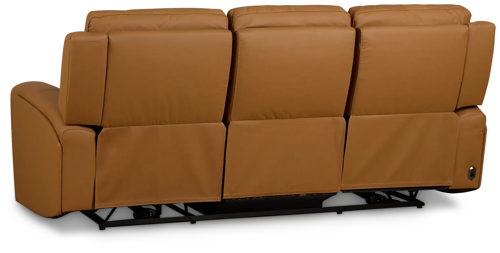 Summit Light Brown Lthr/vinyl Power Reclining Sofa W/ Power Headrest Summit Light Brown Lthr/vinyl Power Reclining Sofa W/ Power Headrest