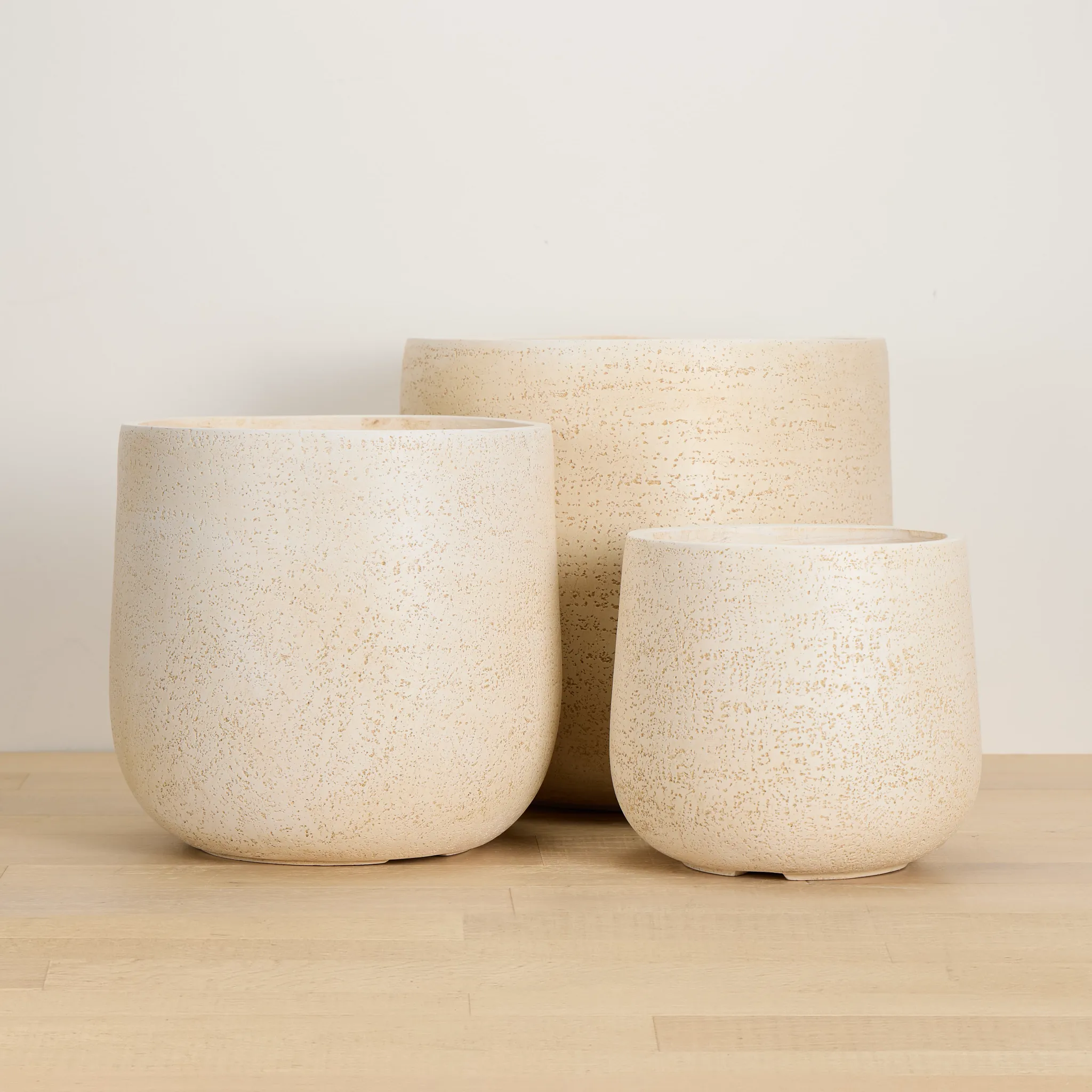 Rosalyn Ivory Set Of 3 Planter