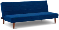 Ellie Dark Blue Velvet Sofa Futon