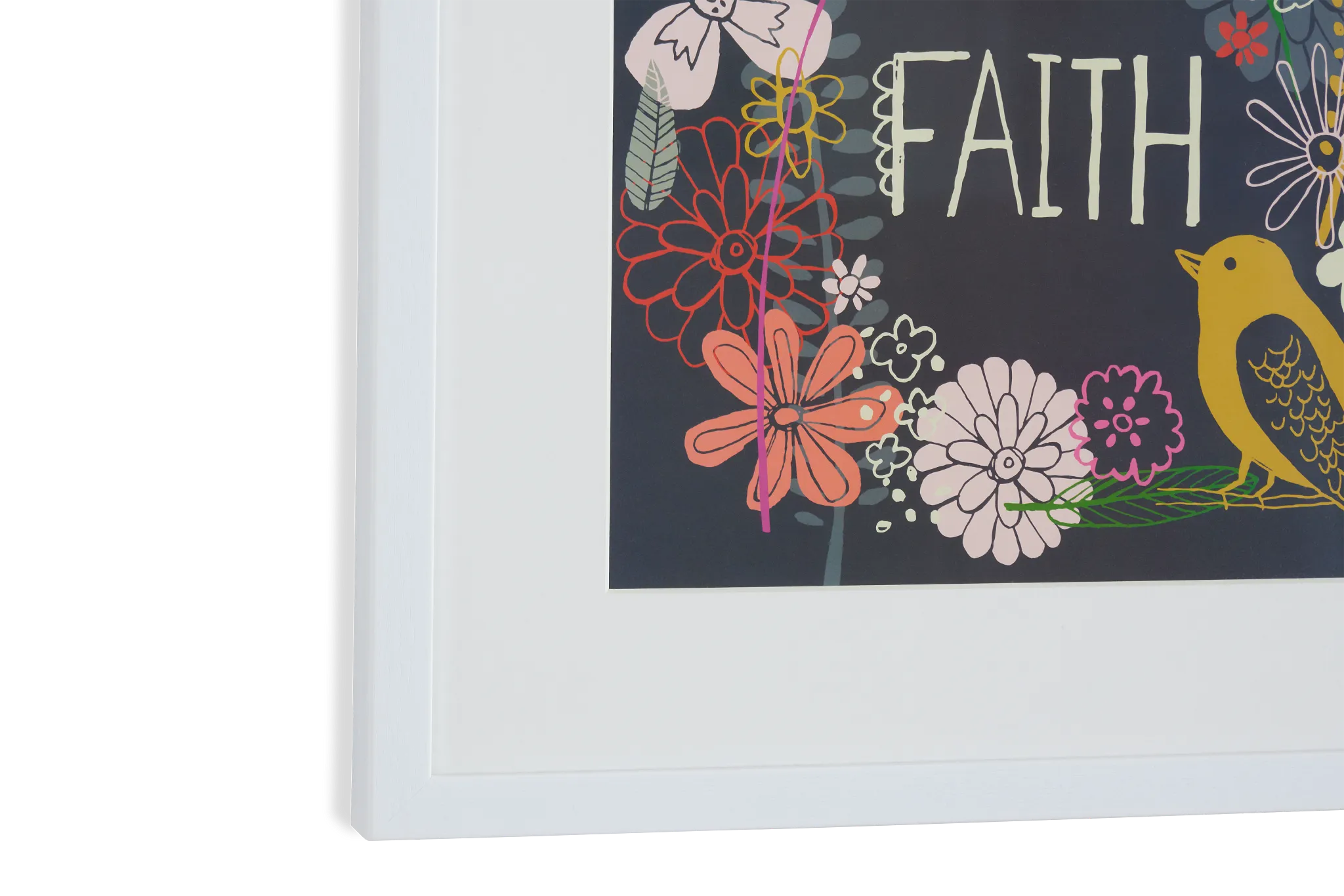 Faith Multicolored Framed Wall Art