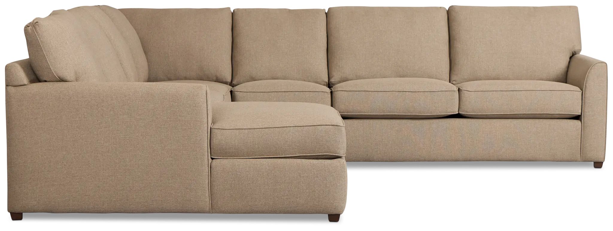 Tate Brown Fabric Large Left Chaise Sectional Tate Brown Fabric Large Left Chaise Sectional