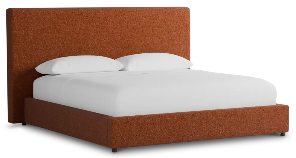 Grayton Elite Medium Brown 54" Upholstered Platform Bed Grayton Elite Medium Brown 54" Upholstered Platform Bed